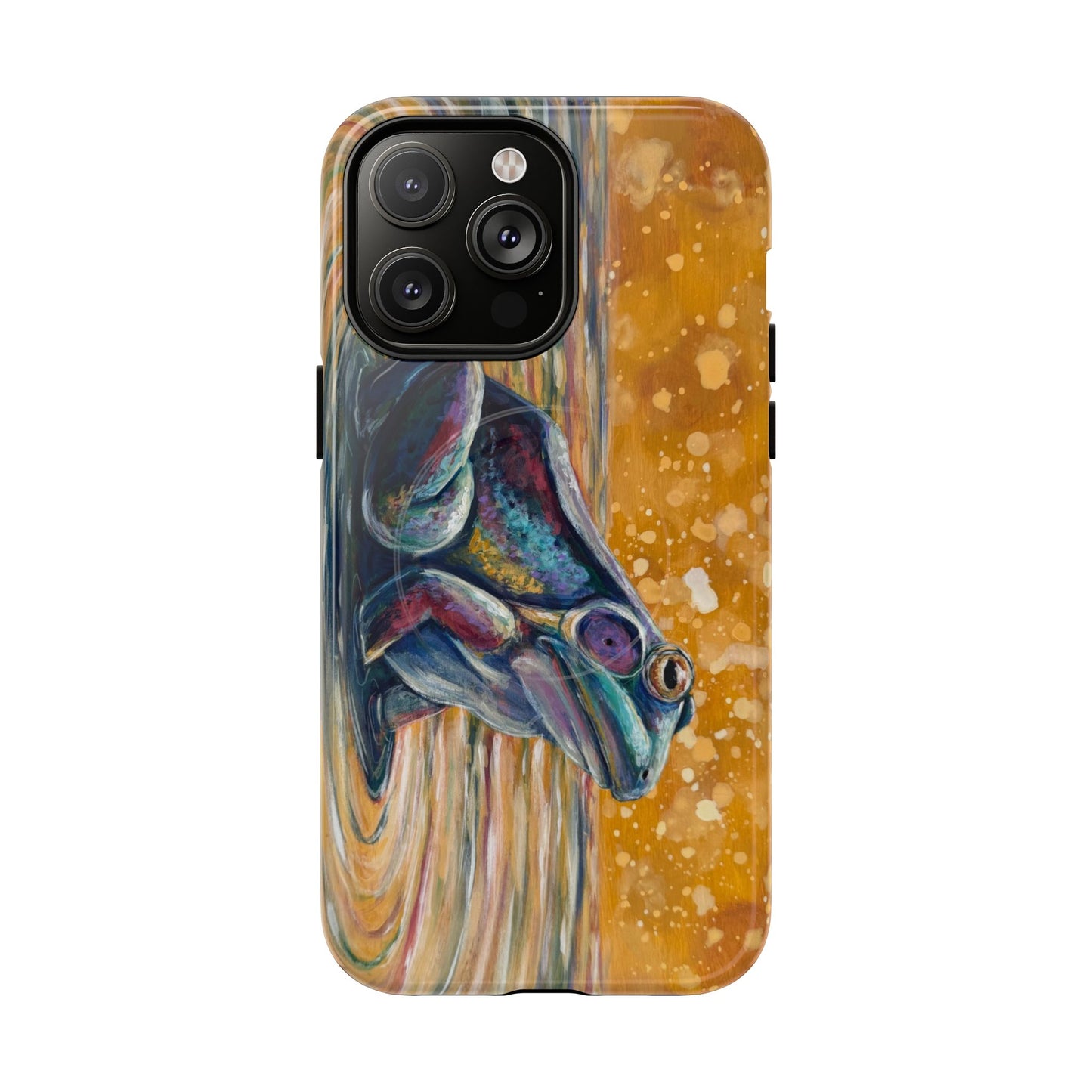 "Make a Ripple" iPhone Case - Colorful Frog Art Magnetic Tough Case
