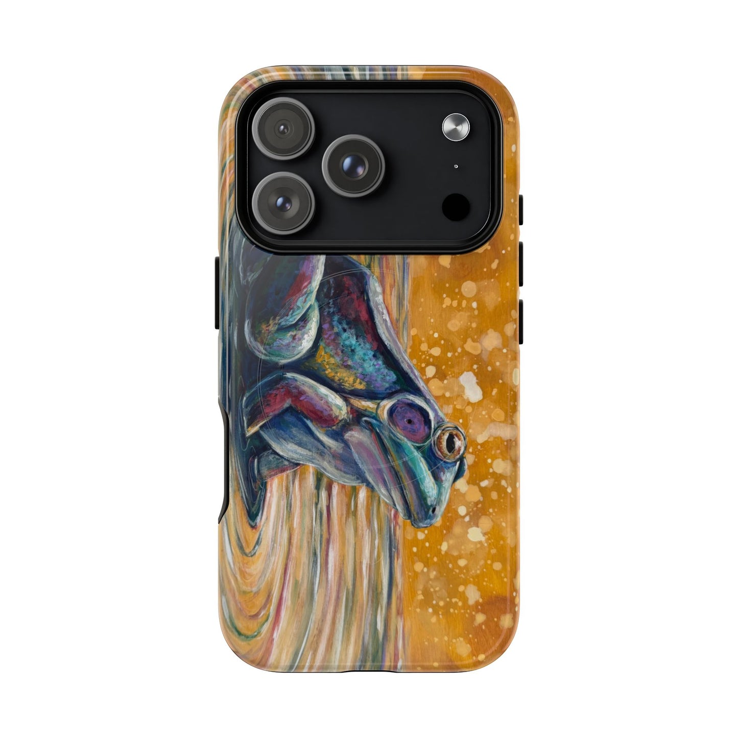 "Make a Ripple" iPhone Case - Colorful Frog Art Magnetic Tough Case