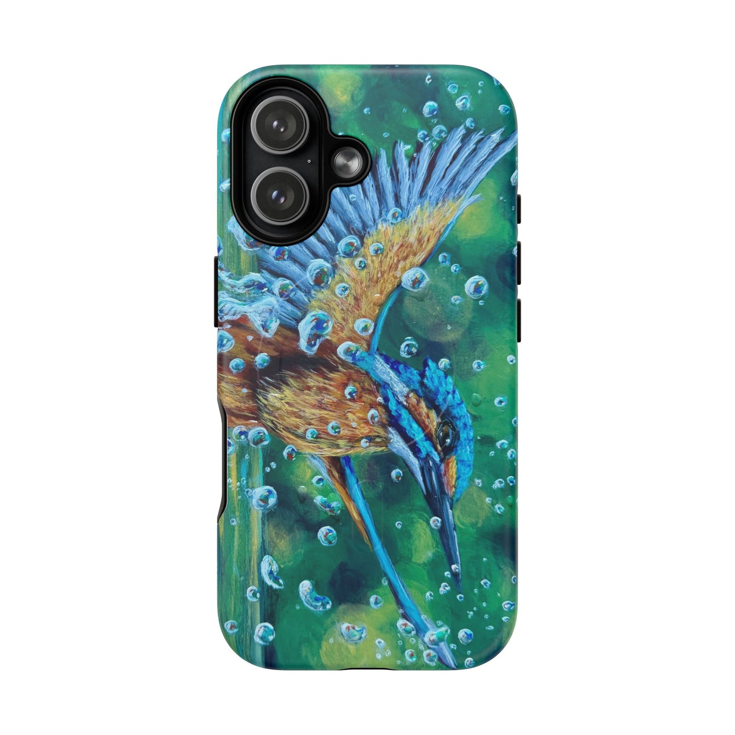 "Falling Up" Kingfisher iPhone Case Multiple Sizes — Tough Magnetic Protective iPhone Cover