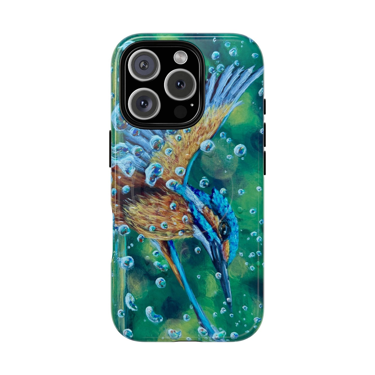 "Falling Up" Kingfisher iPhone Case Multiple Sizes — Tough Magnetic Protective iPhone Cover