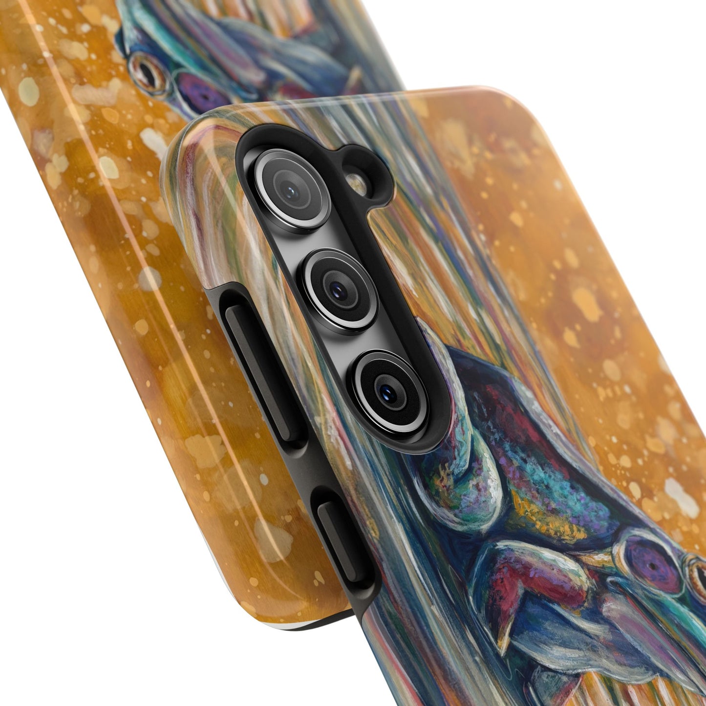 "Make a Ripple" Tough Samsung Galaxy Phone Case — Colorful Frog Art Protective Cover
