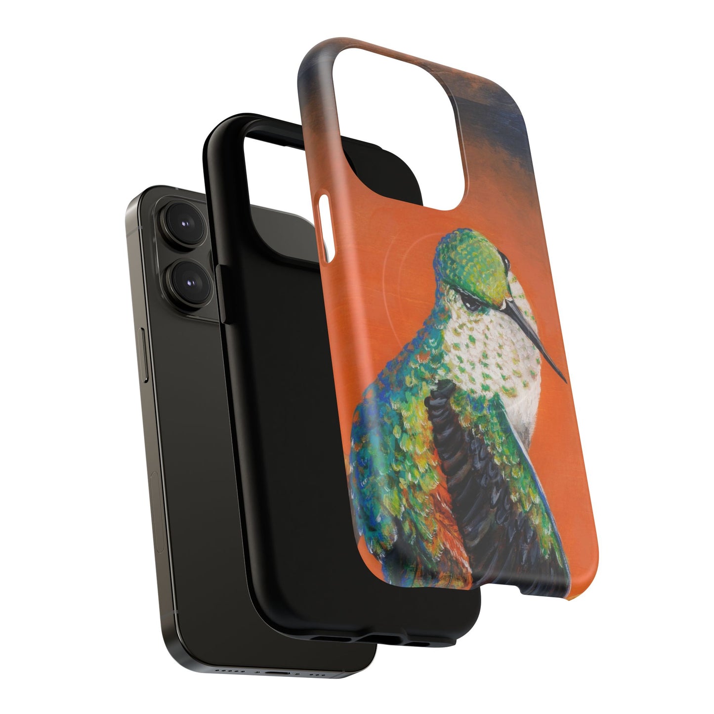 "Hummingbird Ballet" Tough Magnetic iPhone Case Multiple Sizes