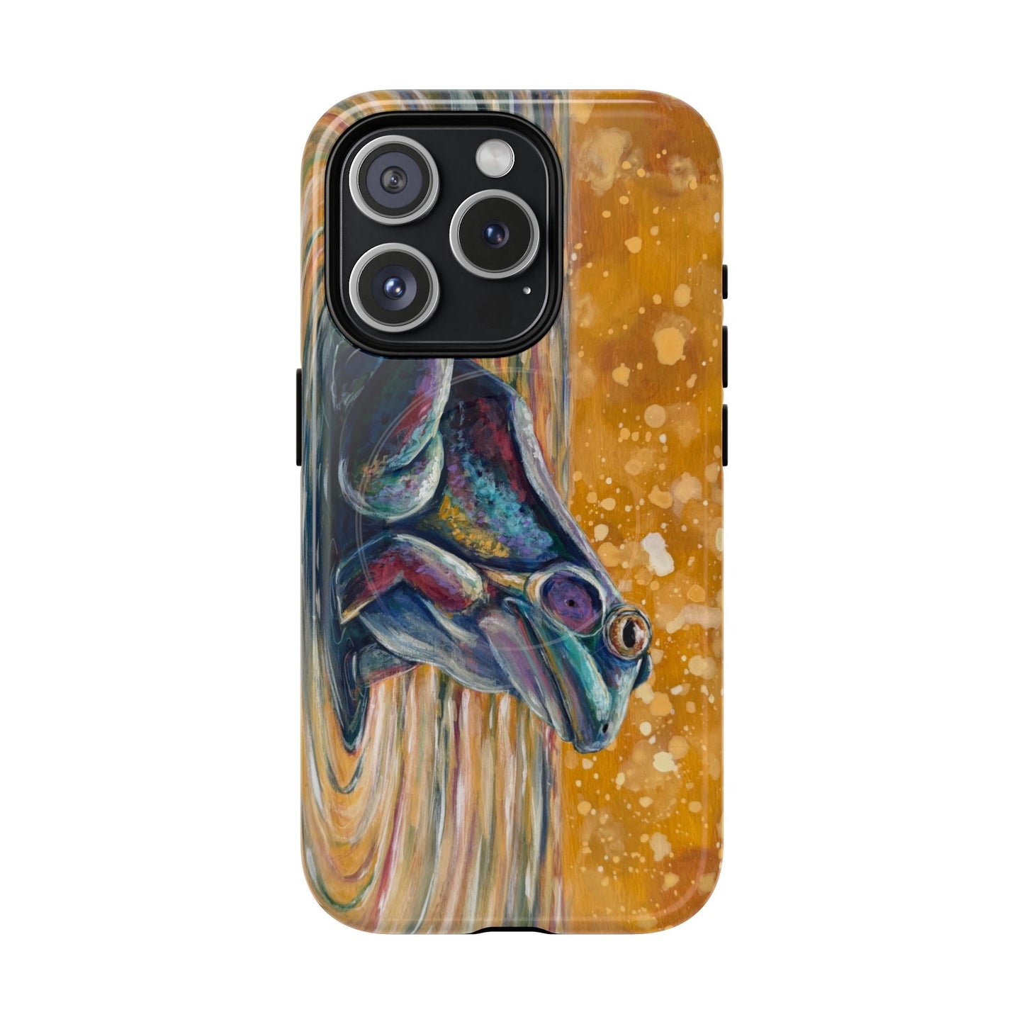 "Make a Ripple" iPhone Case - Colorful Frog Art Magnetic Tough Case