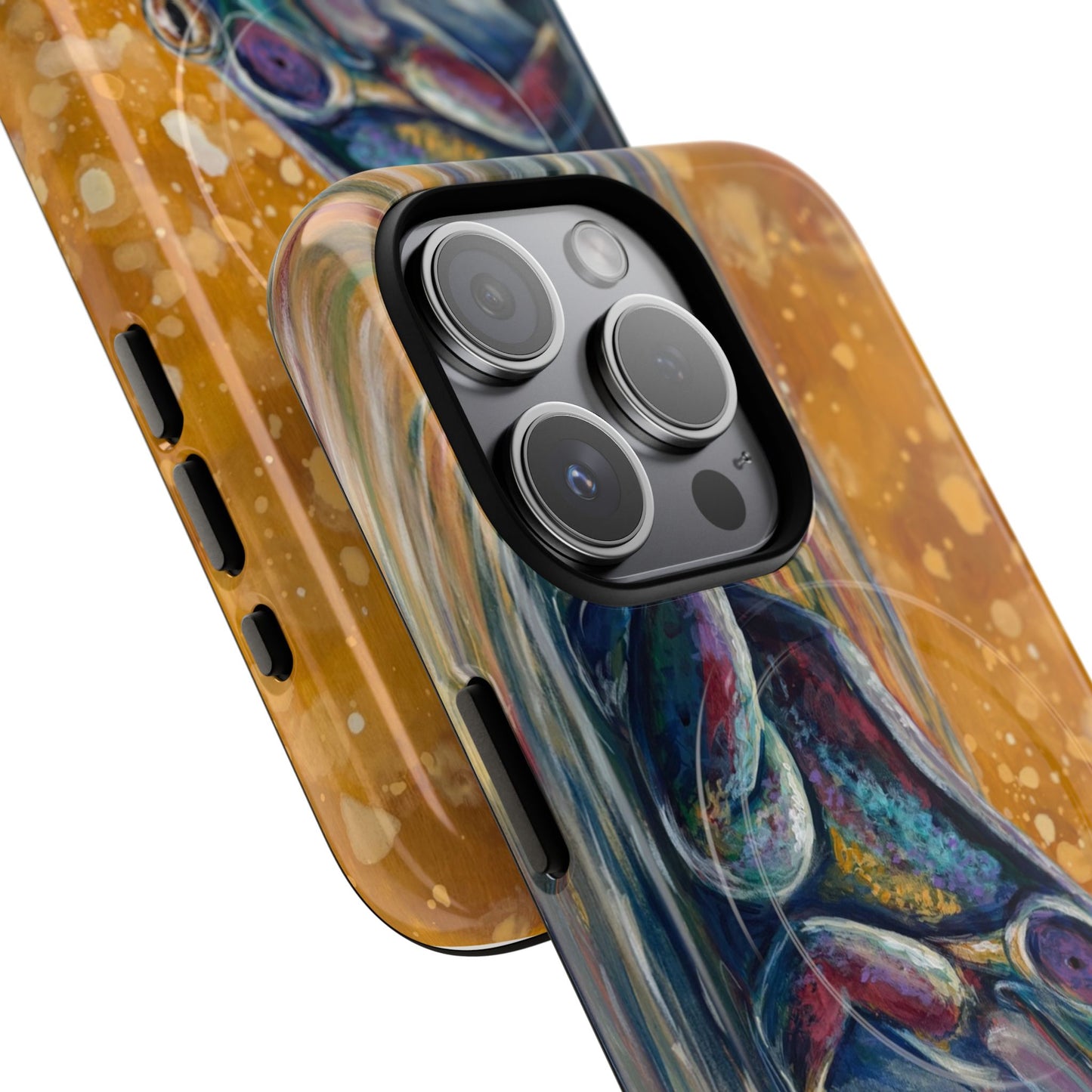 "Make a Ripple" iPhone Case - Colorful Frog Art Magnetic Tough Case