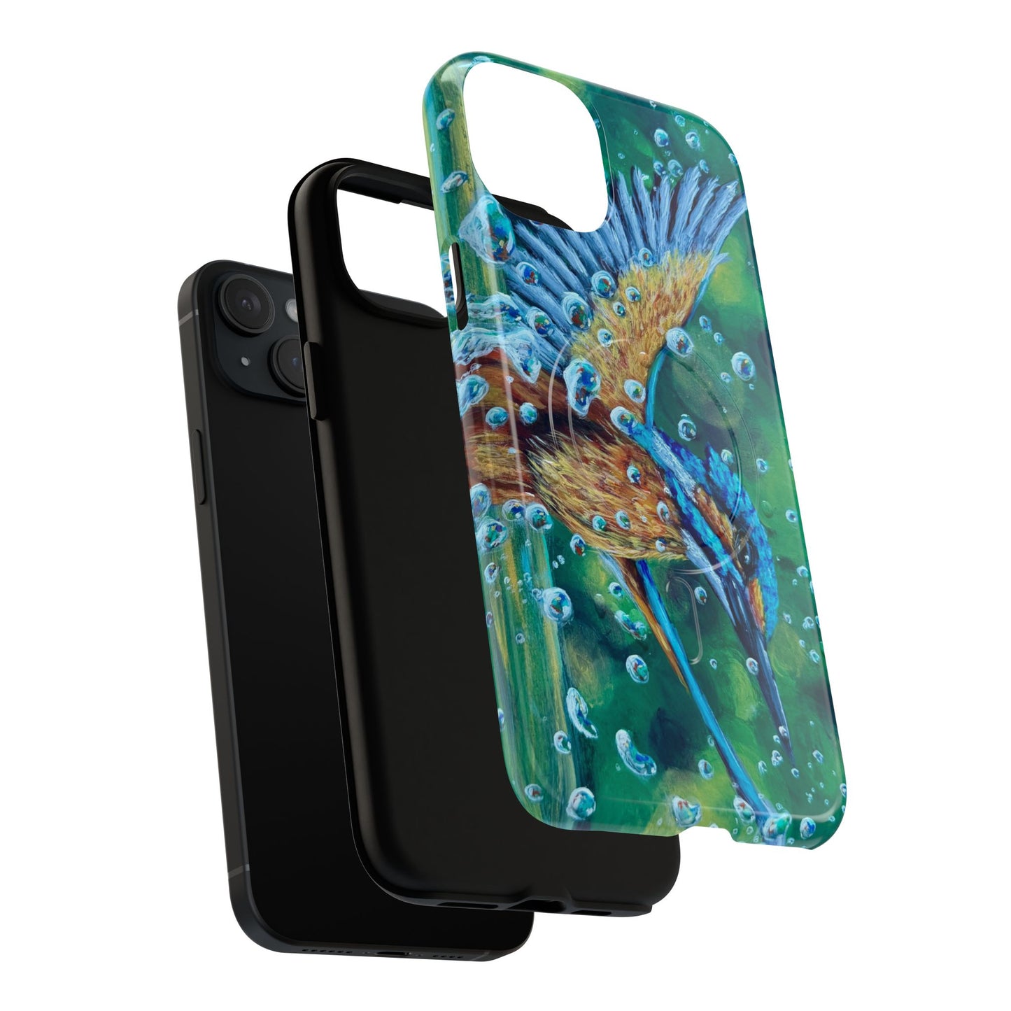 "Falling Up" Kingfisher iPhone Case Multiple Sizes — Tough Magnetic Protective iPhone Cover