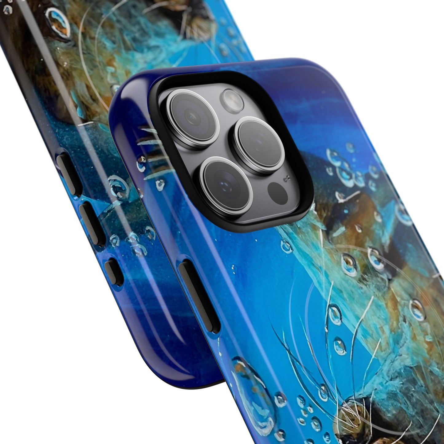 "Arthur" Sea Lion with Bubbles Tough Magnetic iPhone Case — Many sizes