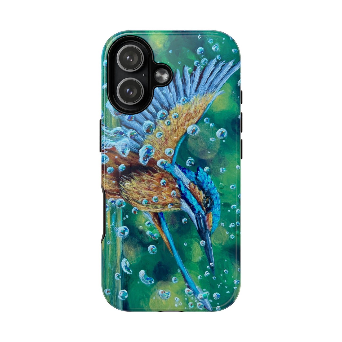 "Falling Up" Kingfisher iPhone Case Multiple Sizes — Tough Magnetic Protective iPhone Cover