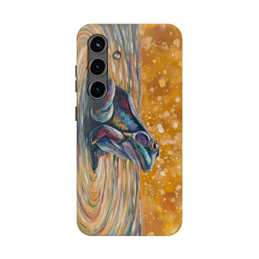 "Make a Ripple" Tough Samsung Galaxy Phone Case — Colorful Frog Art Protective Cover