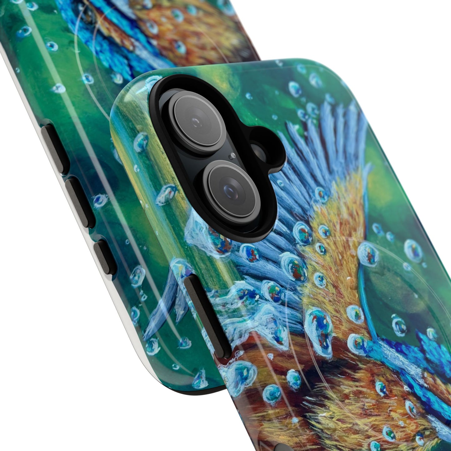 "Falling Up" Kingfisher iPhone Case Multiple Sizes — Tough Magnetic Protective iPhone Cover