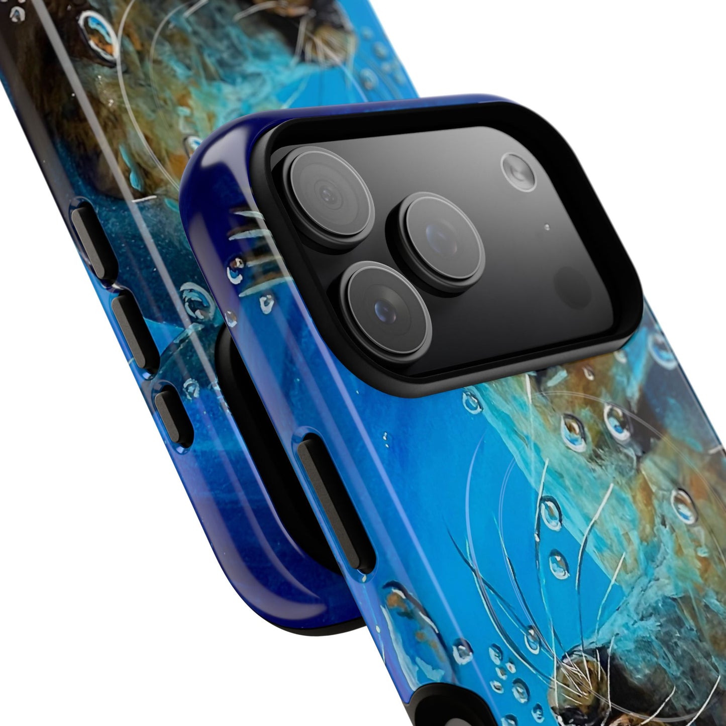 "Arthur" Sea Lion with Bubbles Tough Magnetic iPhone Case — Many sizes