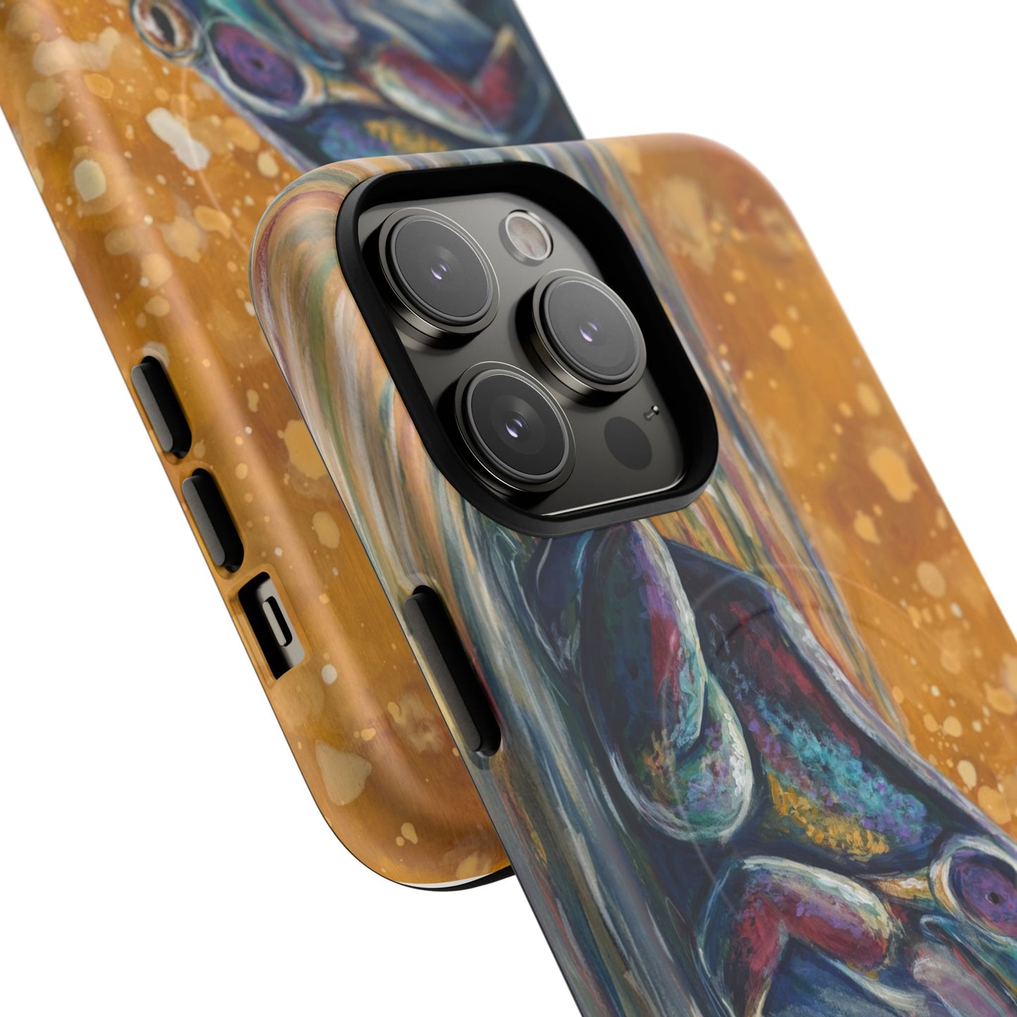 "Make a Ripple" iPhone Case - Colorful Frog Art Magnetic Tough Case
