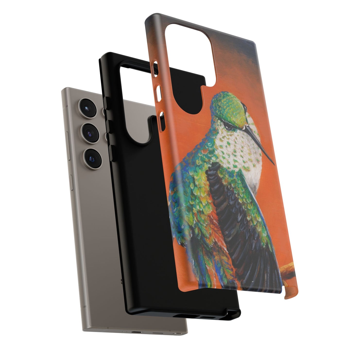 "Hummingbird Ballet" Art Samsung Galaxy Case Multiple Sizes — Colorful Protective Tough Case