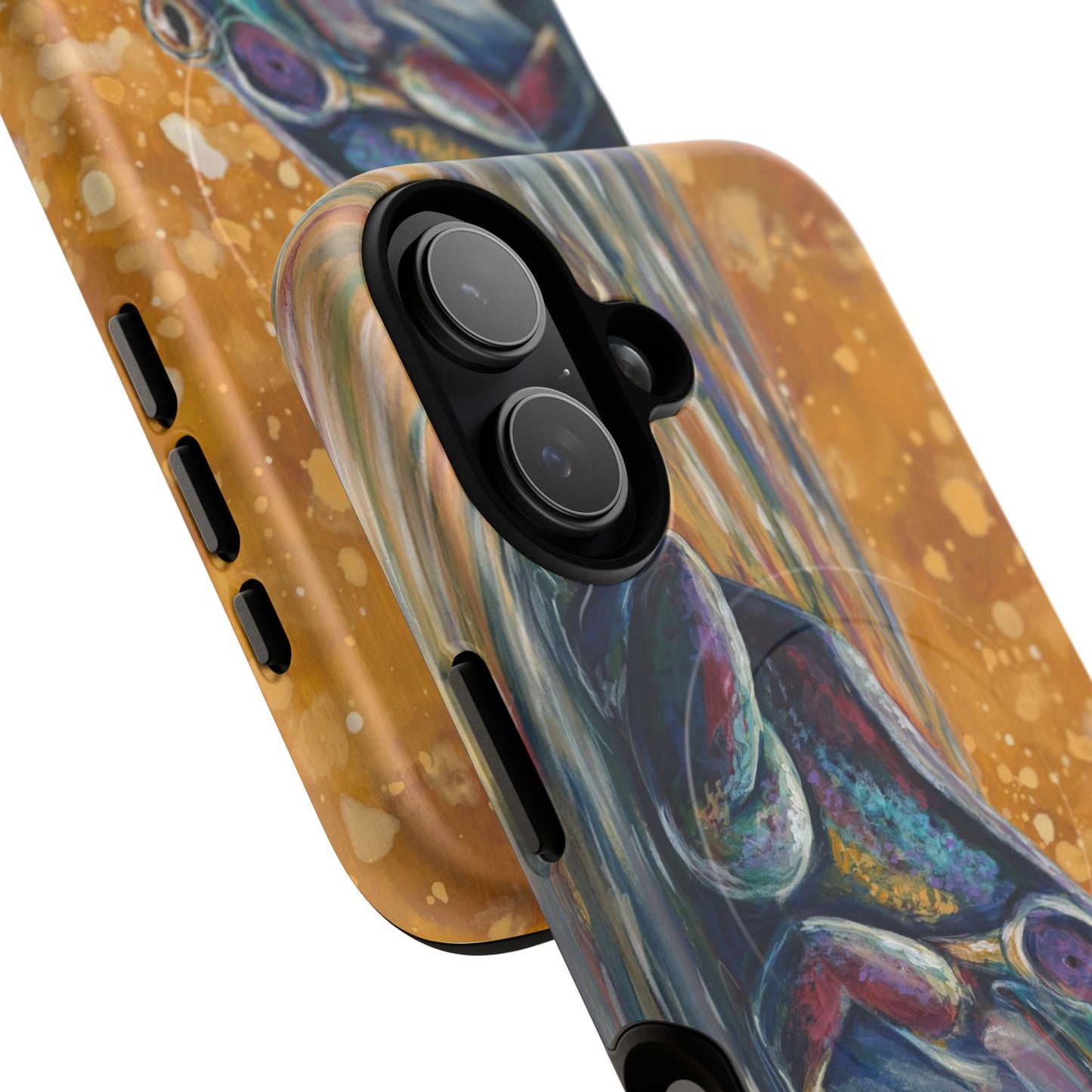 "Make a Ripple" iPhone Case - Colorful Frog Art Magnetic Tough Case