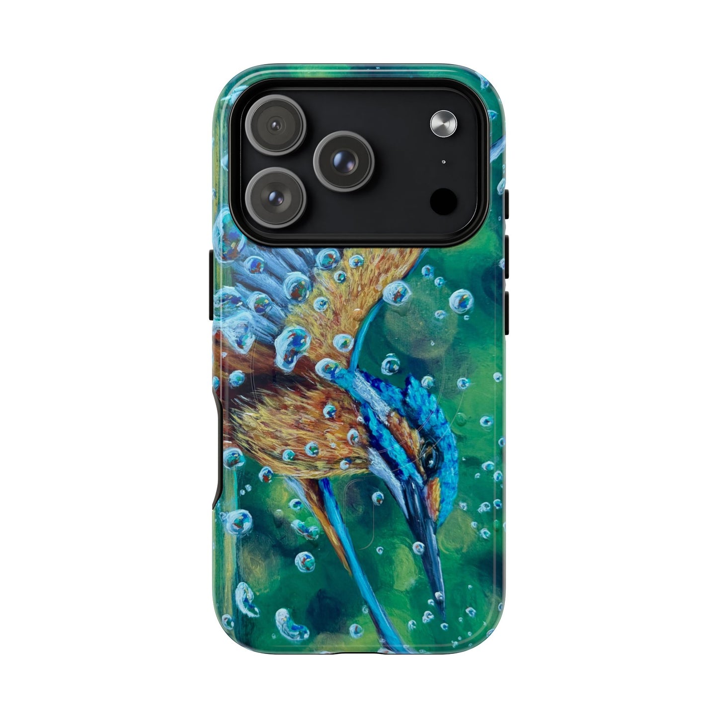 "Falling Up" Kingfisher iPhone Case Multiple Sizes — Tough Magnetic Protective iPhone Cover