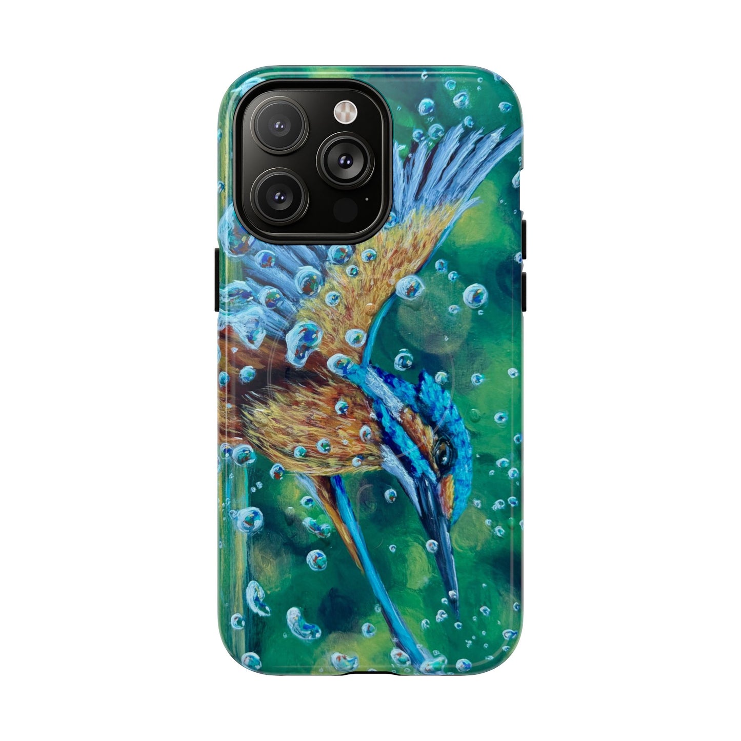 "Falling Up" Kingfisher iPhone Case Multiple Sizes — Tough Magnetic Protective iPhone Cover