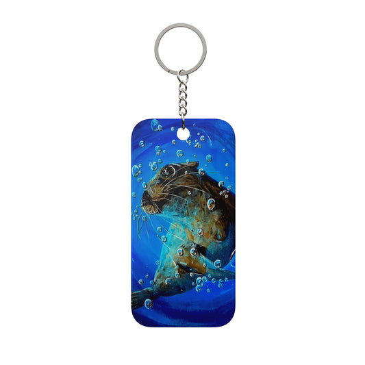 Ocean Sea Lion Keychain — Double-Sided Aquatic Sea lion Charm