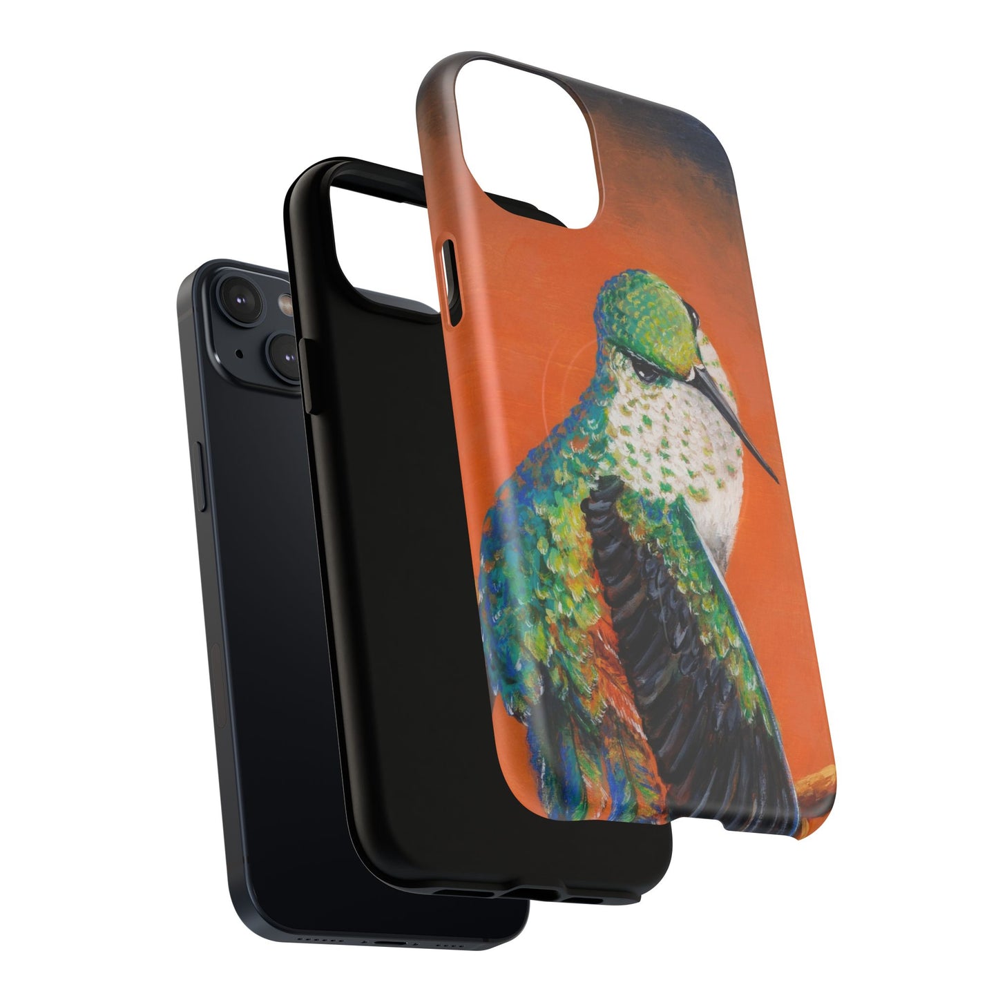 "Hummingbird Ballet" Tough Magnetic iPhone Case Multiple Sizes