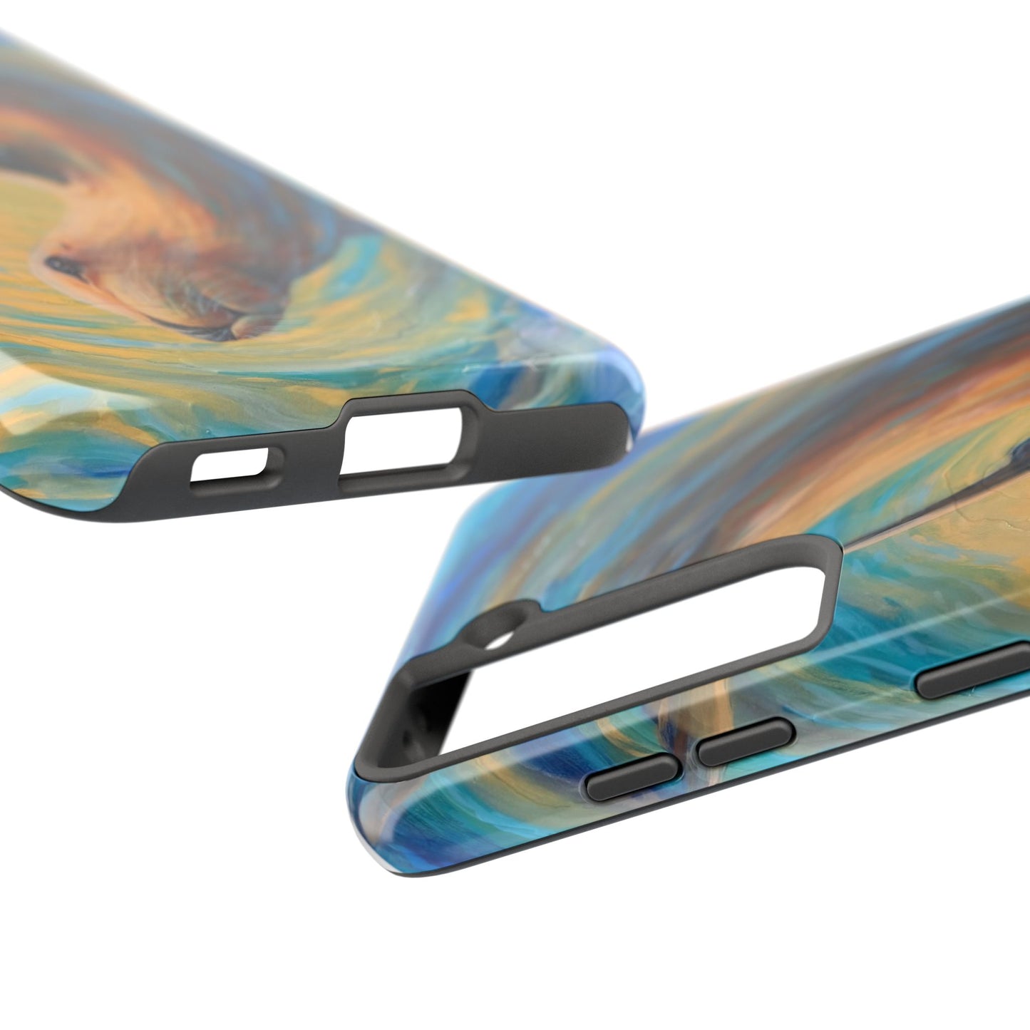 "Through Gilded Tides" Tough Galaxy Samsung Phone Cases Multiple Sizes