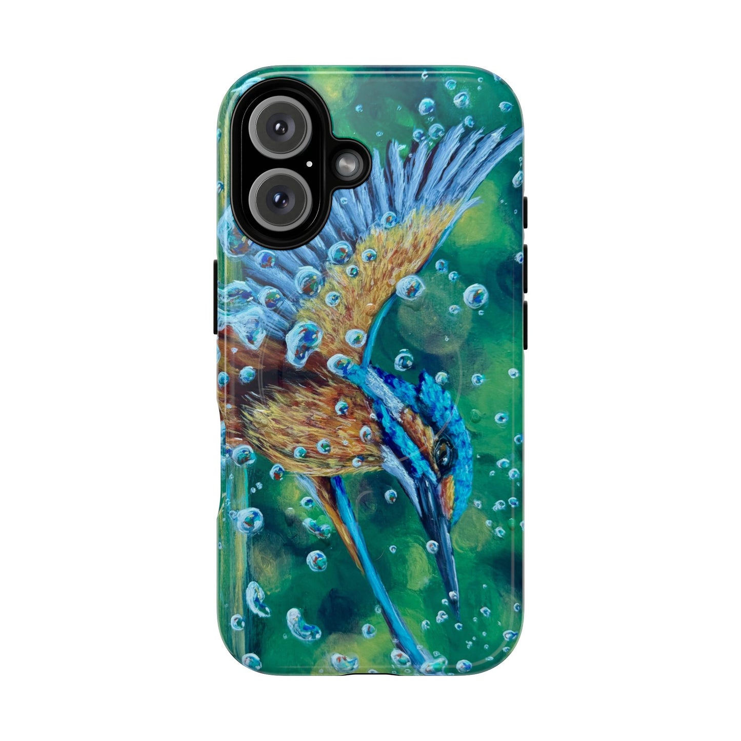 "Falling Up" Kingfisher iPhone Case Multiple Sizes — Tough Magnetic Protective iPhone Cover