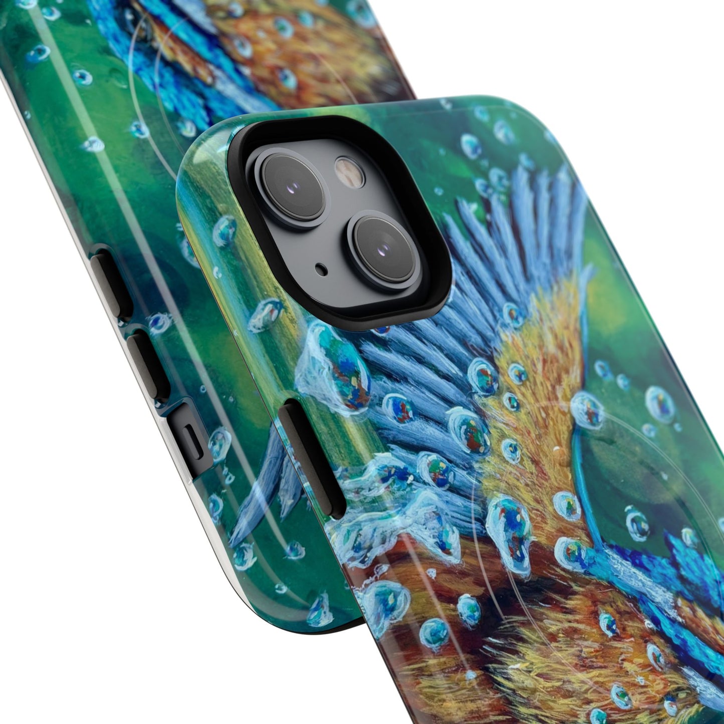 "Falling Up" Kingfisher iPhone Case Multiple Sizes — Tough Magnetic Protective iPhone Cover