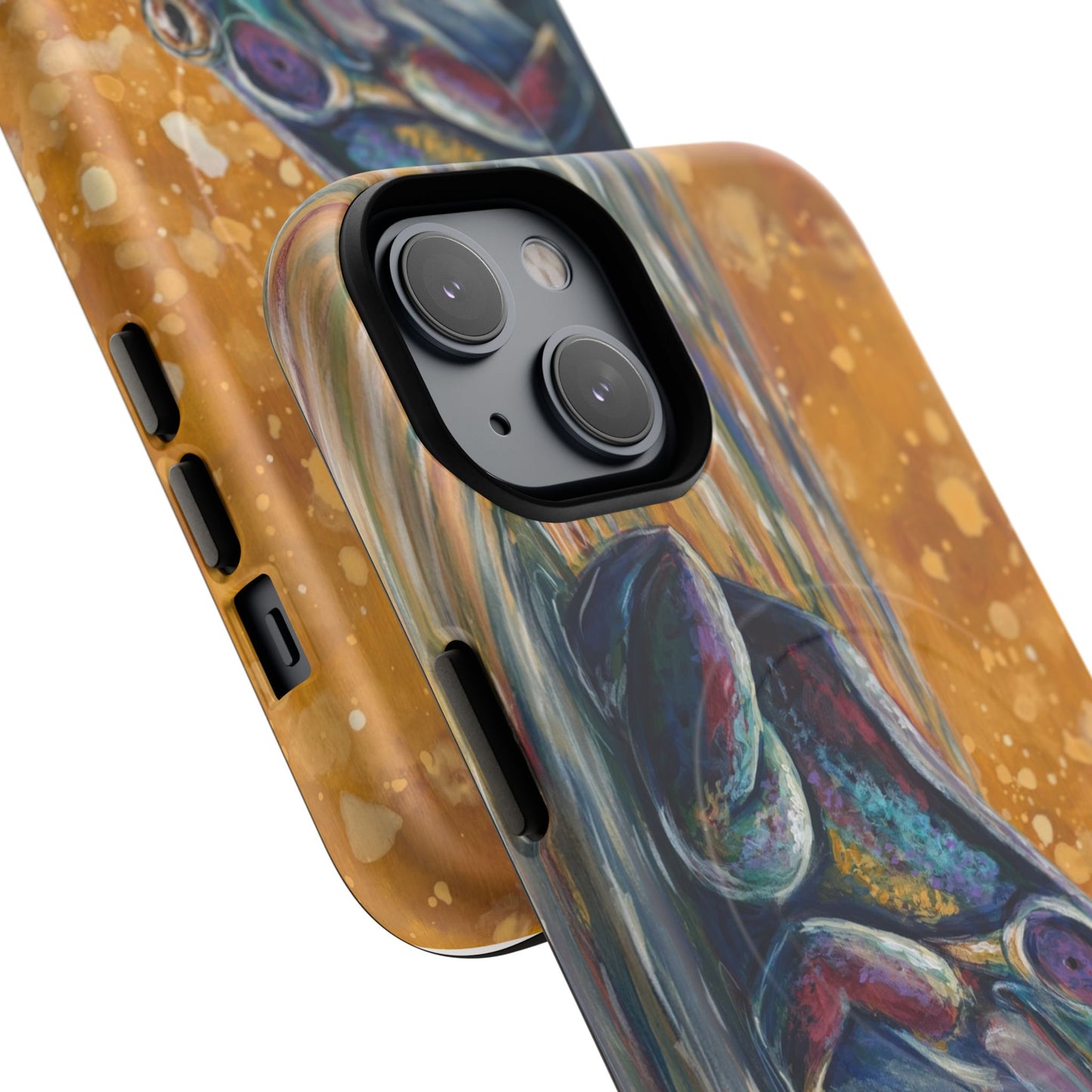"Make a Ripple" iPhone Case - Colorful Frog Art Magnetic Tough Case