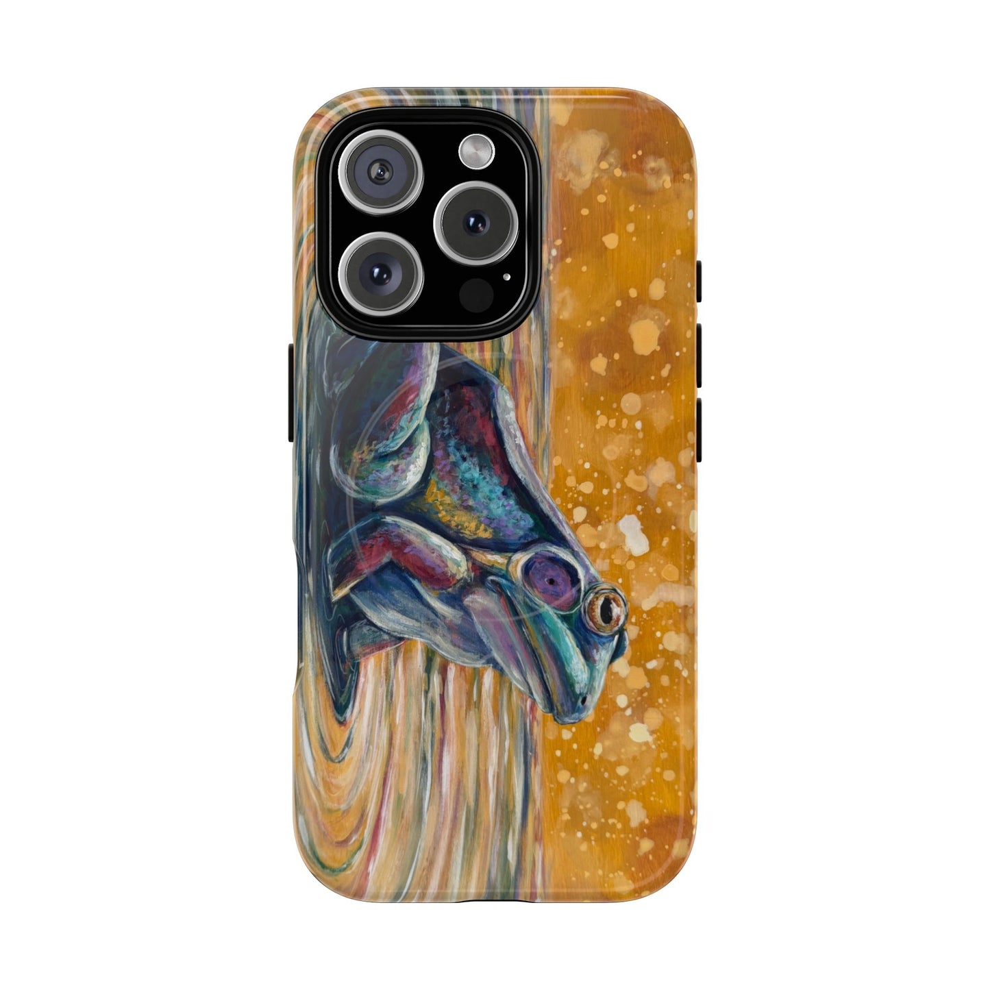 "Make a Ripple" iPhone Case - Colorful Frog Art Magnetic Tough Case
