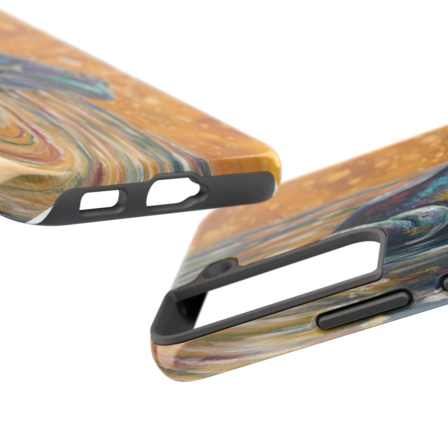 "Make a Ripple" Tough Samsung Galaxy Phone Case — Colorful Frog Art Protective Cover