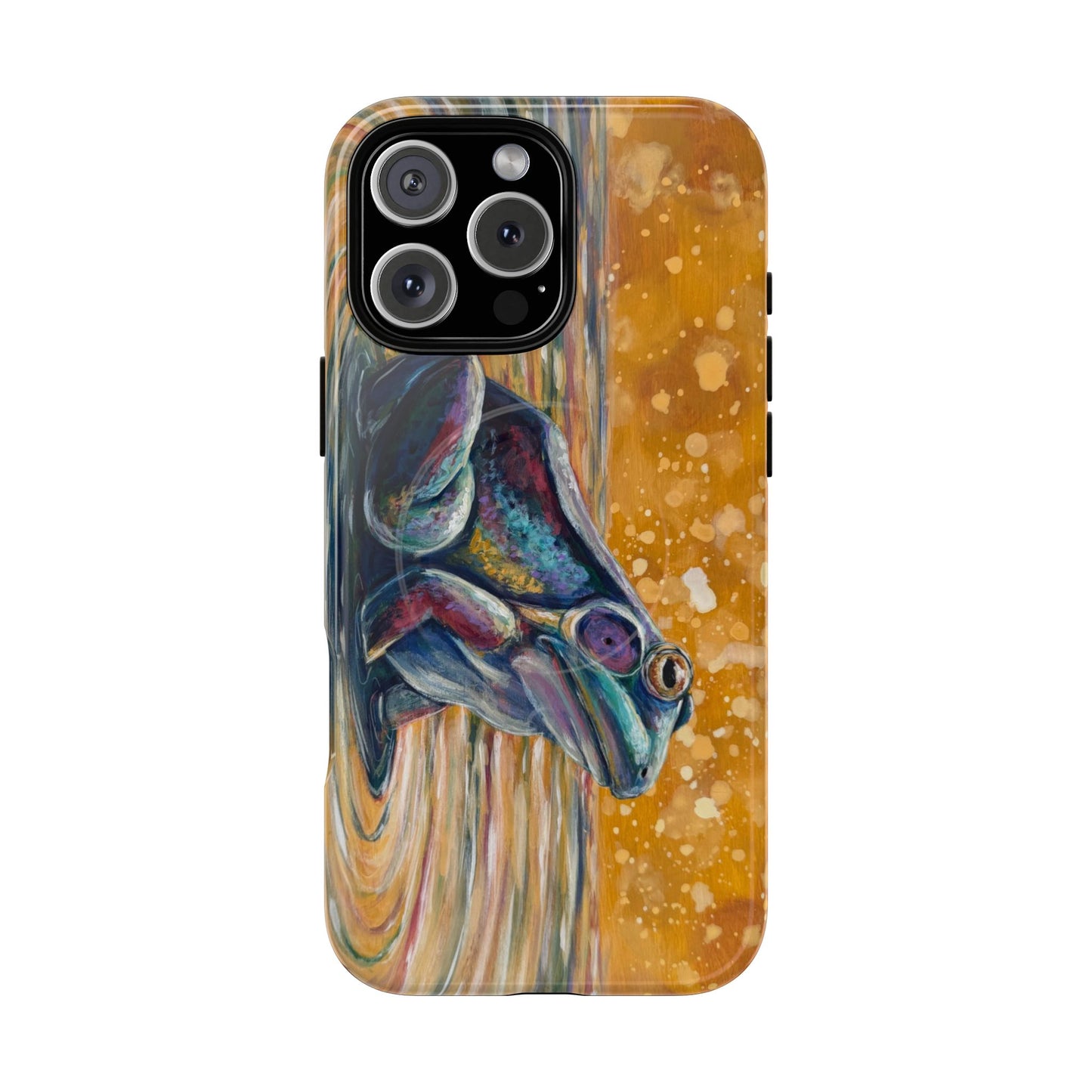 "Make a Ripple" iPhone Case - Colorful Frog Art Magnetic Tough Case