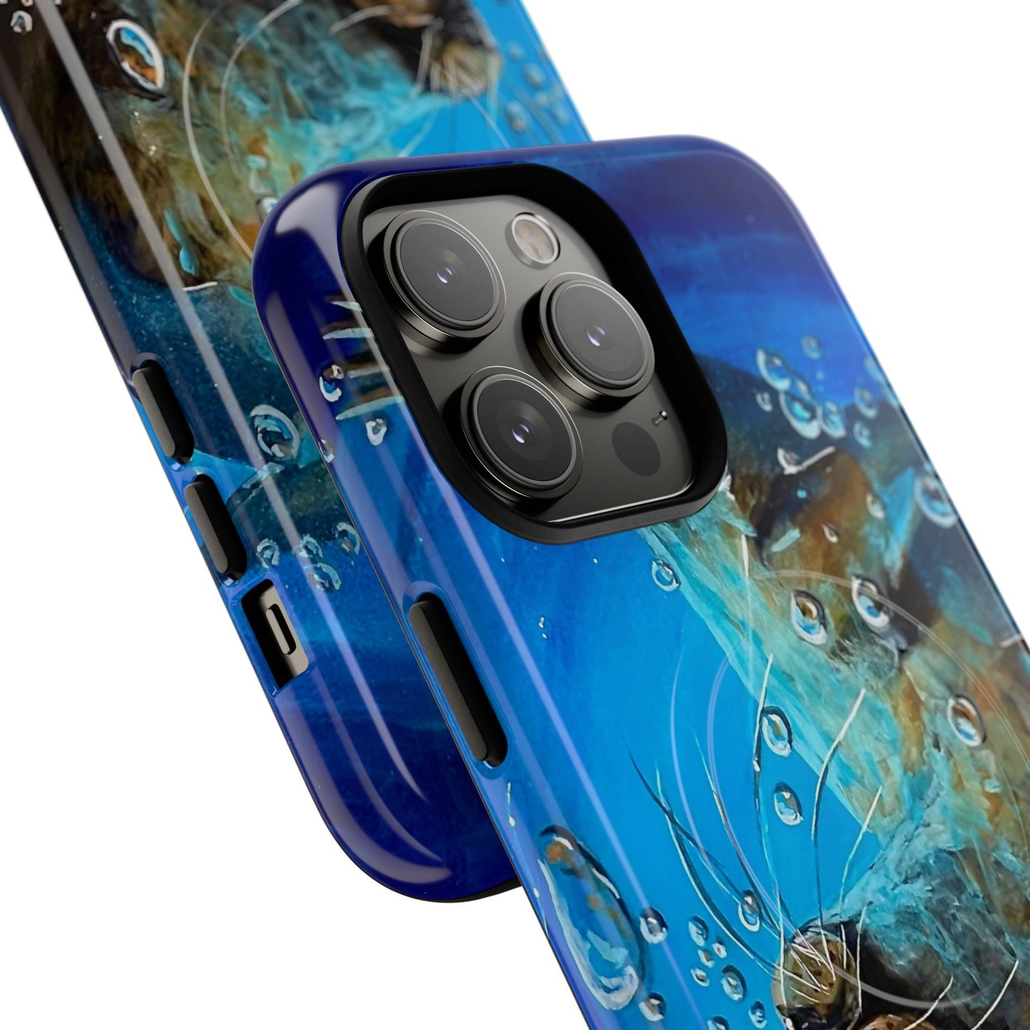 "Arthur" Sea Lion with Bubbles Tough Magnetic iPhone Case — Many sizes