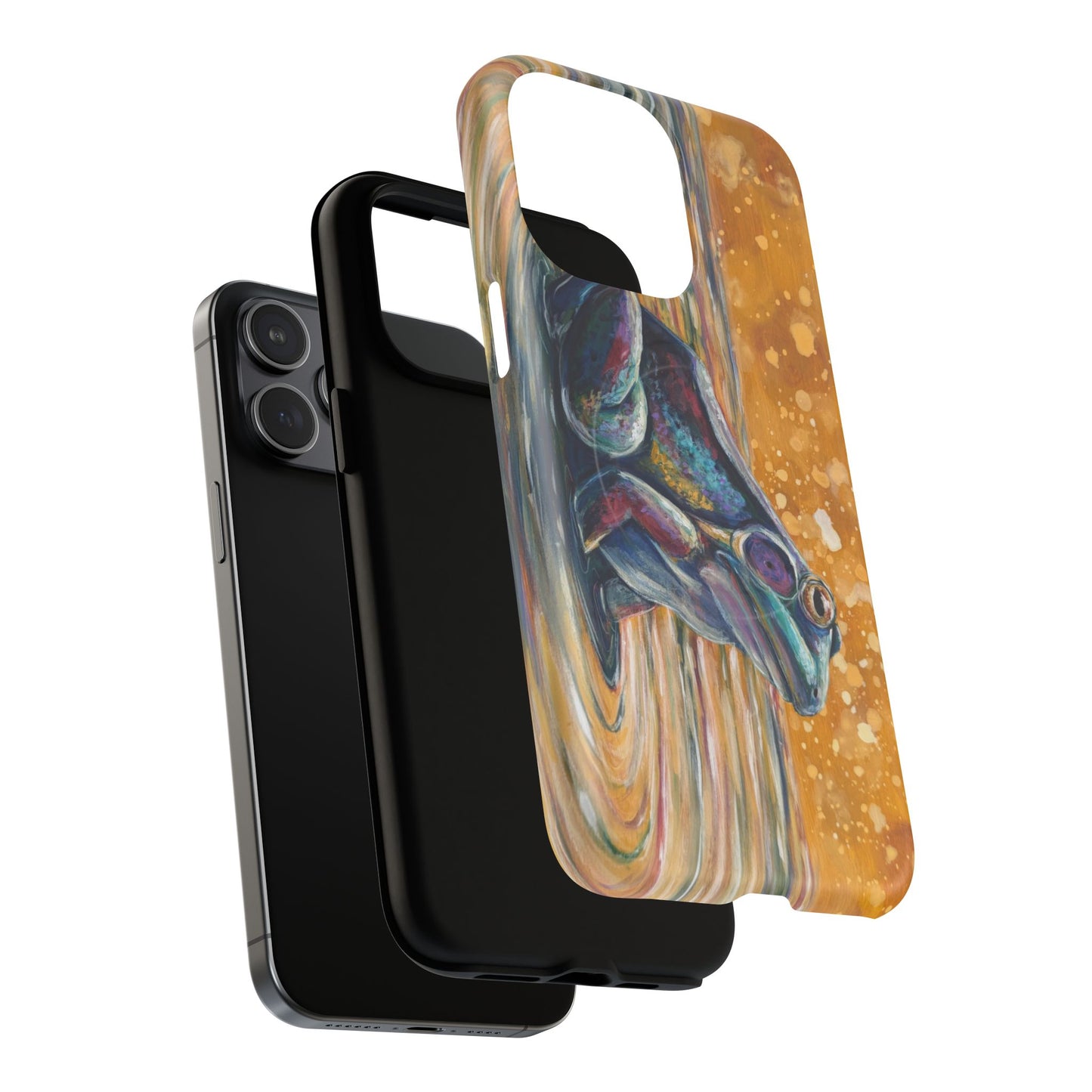 "Make a Ripple" iPhone Case - Colorful Frog Art Magnetic Tough Case