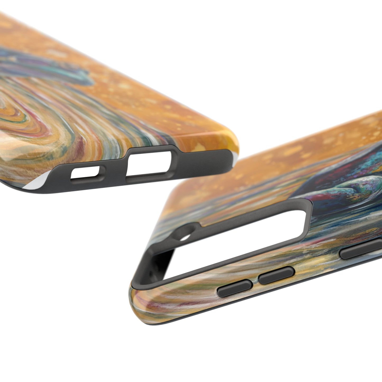 "Make a Ripple" Tough Samsung Galaxy Phone Case — Colorful Frog Art Protective Cover
