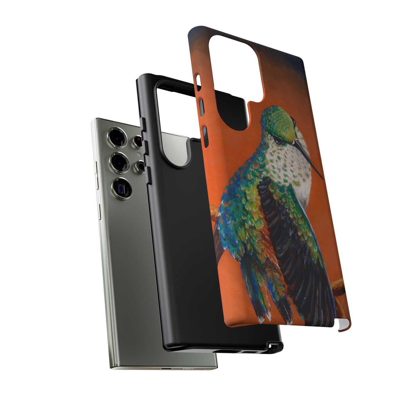 "Hummingbird Ballet" Art Samsung Galaxy Case Multiple Sizes — Colorful Protective Tough Case