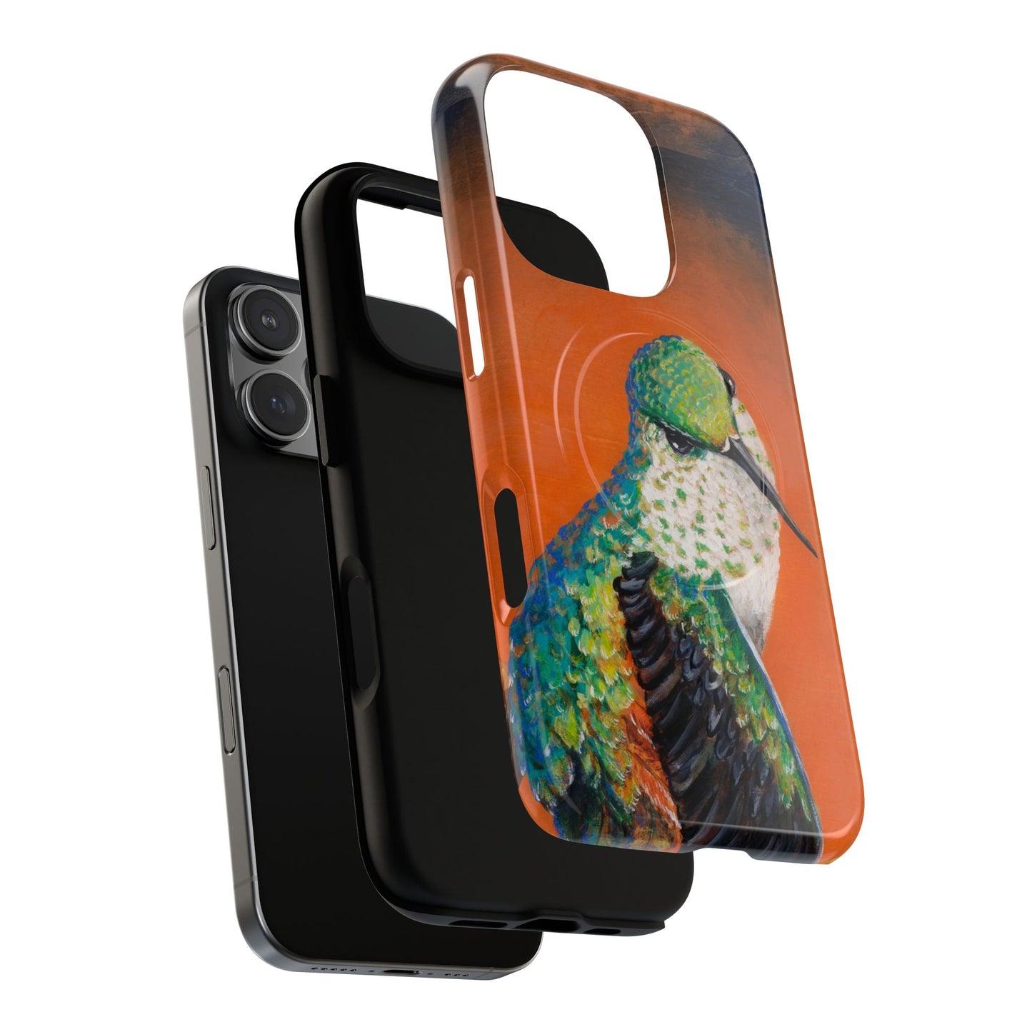 "Hummingbird Ballet" Tough Magnetic iPhone Case Multiple Sizes