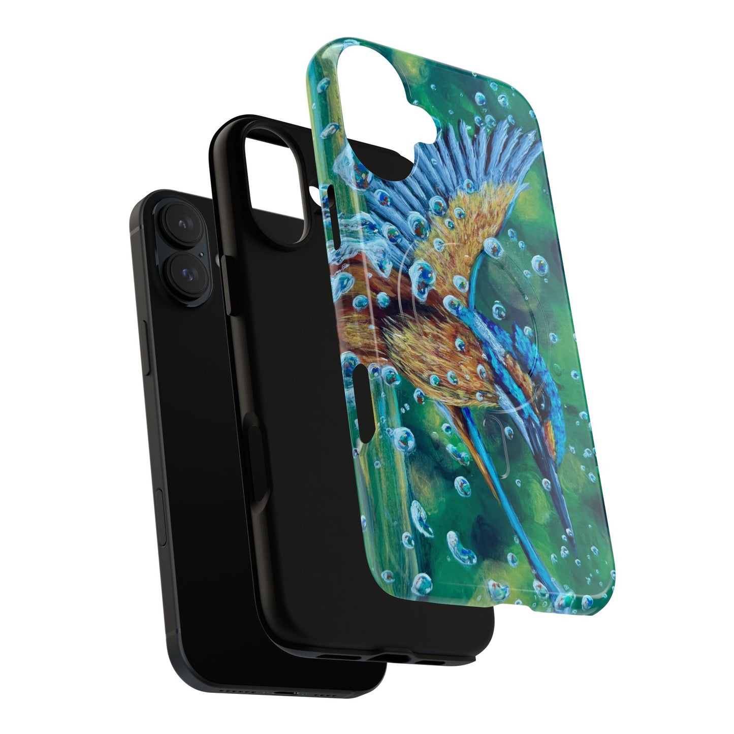 "Falling Up" Kingfisher iPhone Case Multiple Sizes — Tough Magnetic Protective iPhone Cover