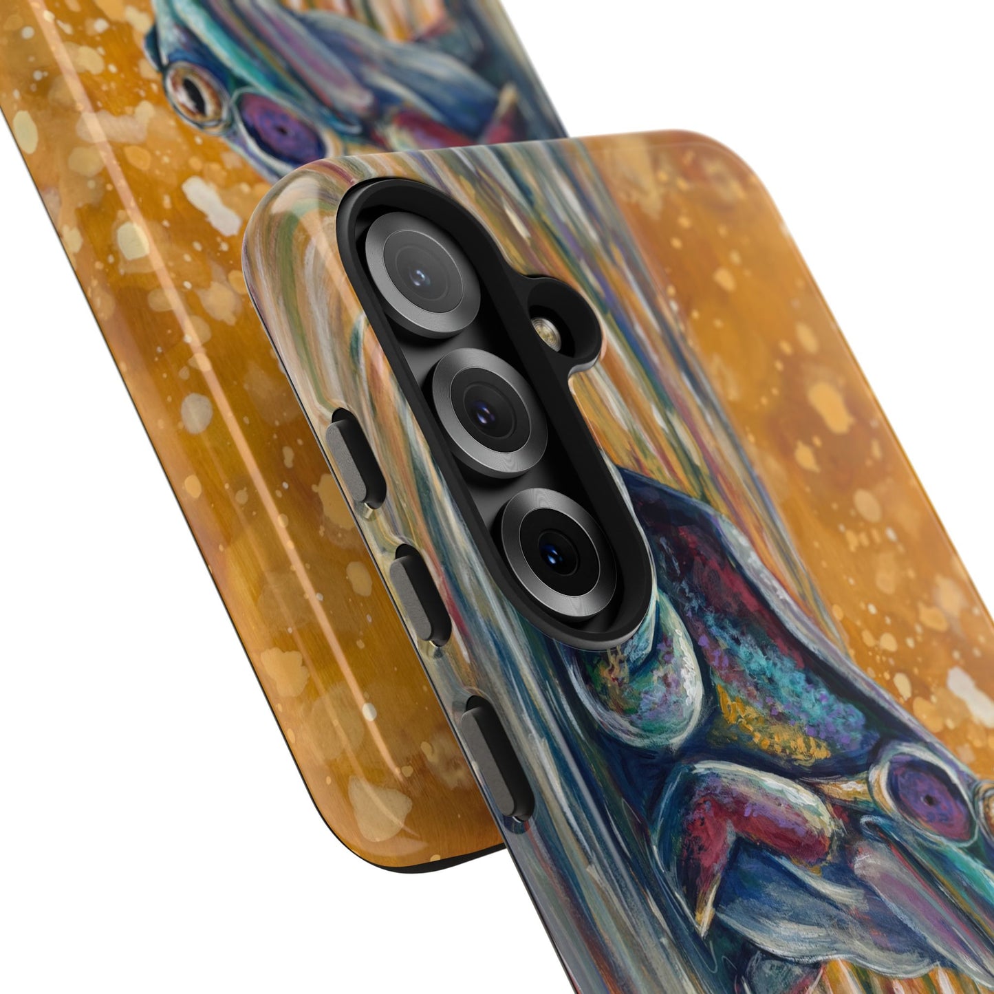 "Make a Ripple" Tough Samsung Galaxy Phone Case — Colorful Frog Art Protective Cover