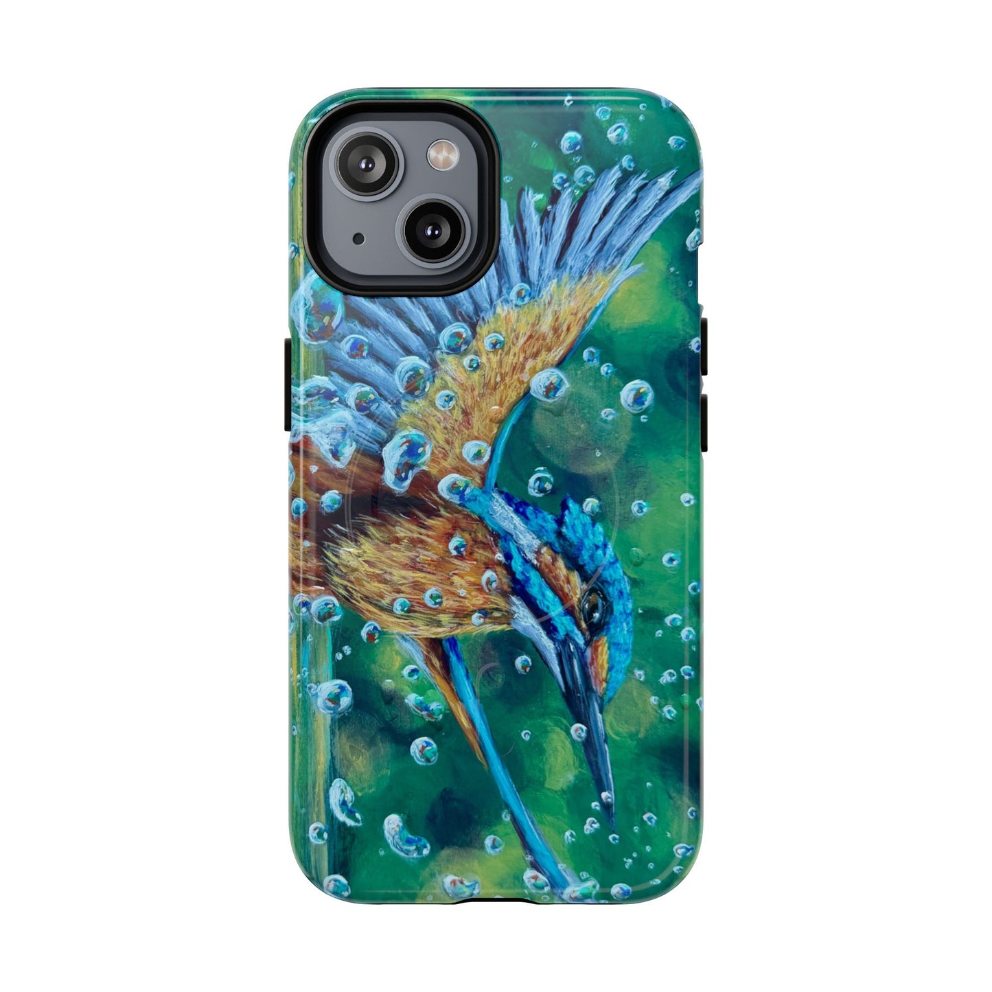 "Falling Up" Kingfisher iPhone Case Multiple Sizes — Tough Magnetic Protective iPhone Cover