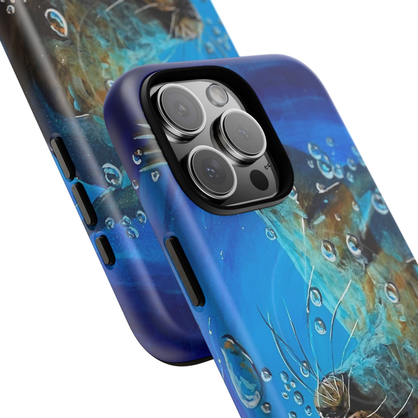 "Arthur" Sea Lion with Bubbles Tough Magnetic iPhone Case — Many sizes