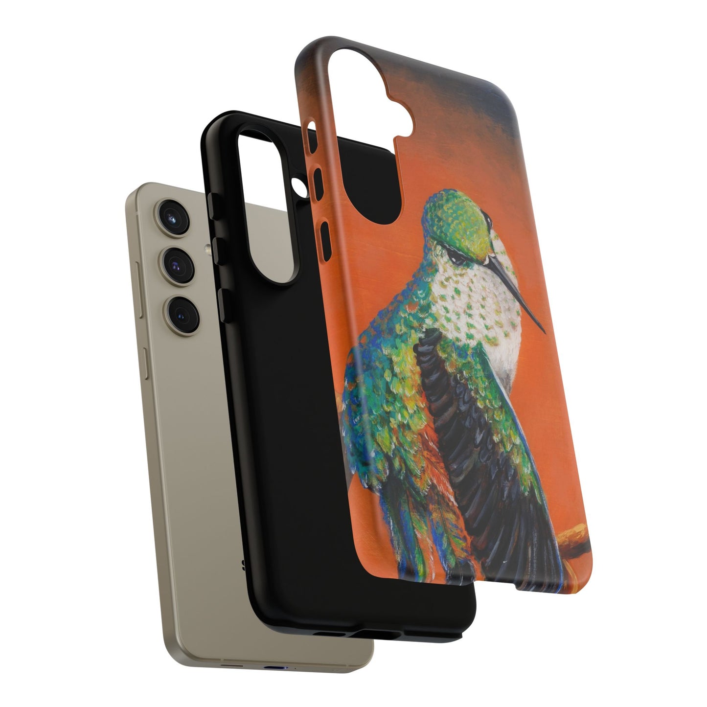 "Hummingbird Ballet" Art Samsung Galaxy Case Multiple Sizes — Colorful Protective Tough Case