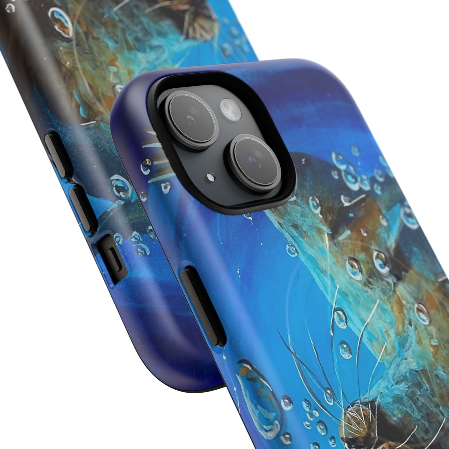 "Arthur" Sea Lion with Bubbles Tough Magnetic iPhone Case — Many sizes