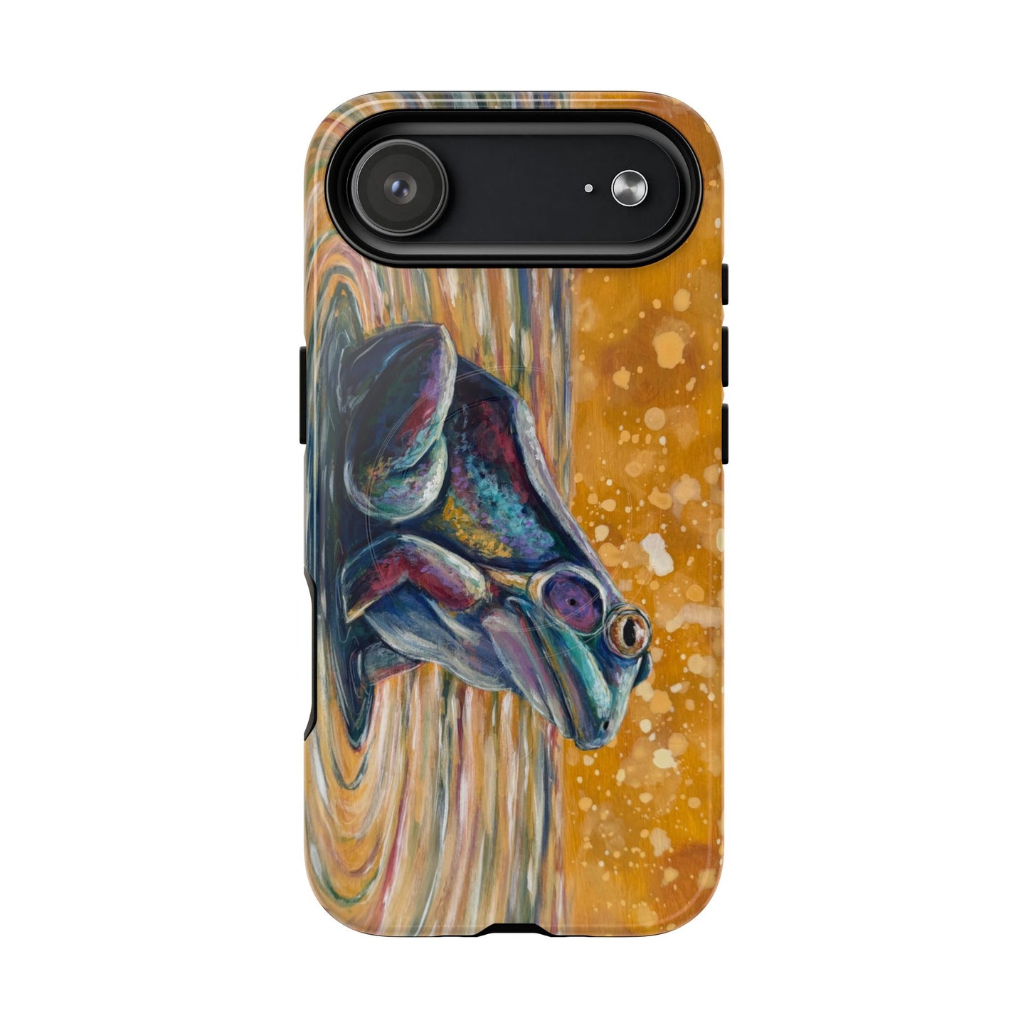 "Make a Ripple" iPhone Case - Colorful Frog Art Magnetic Tough Case