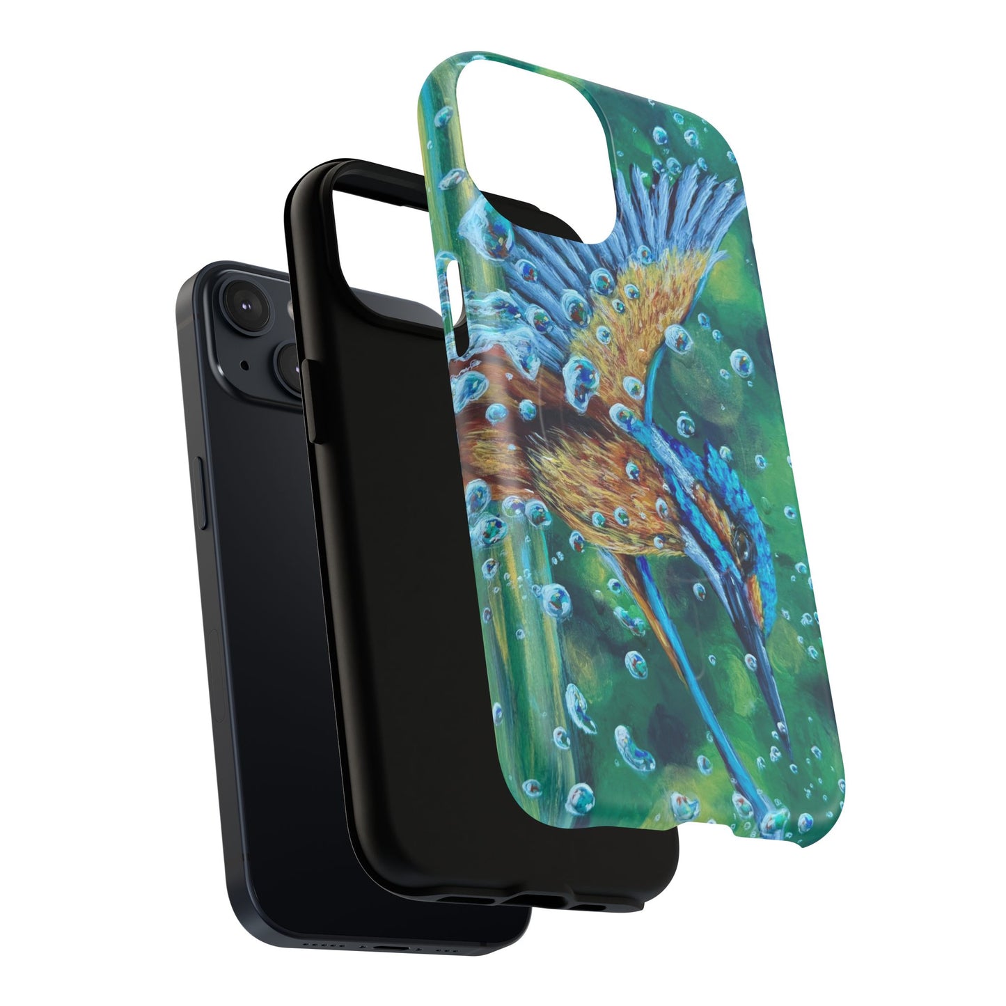 "Falling Up" Kingfisher iPhone Case Multiple Sizes — Tough Magnetic Protective iPhone Cover