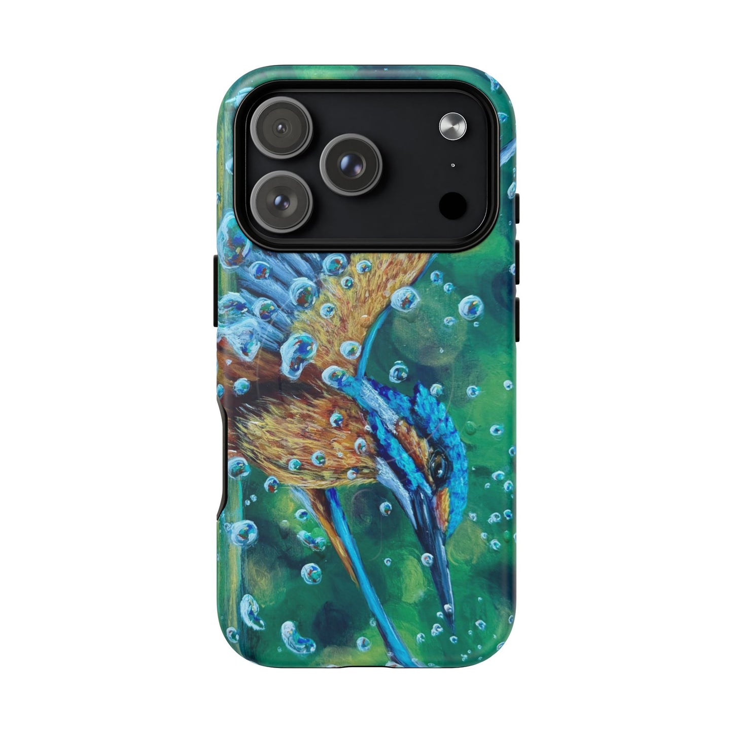 "Falling Up" Kingfisher iPhone Case Multiple Sizes — Tough Magnetic Protective iPhone Cover