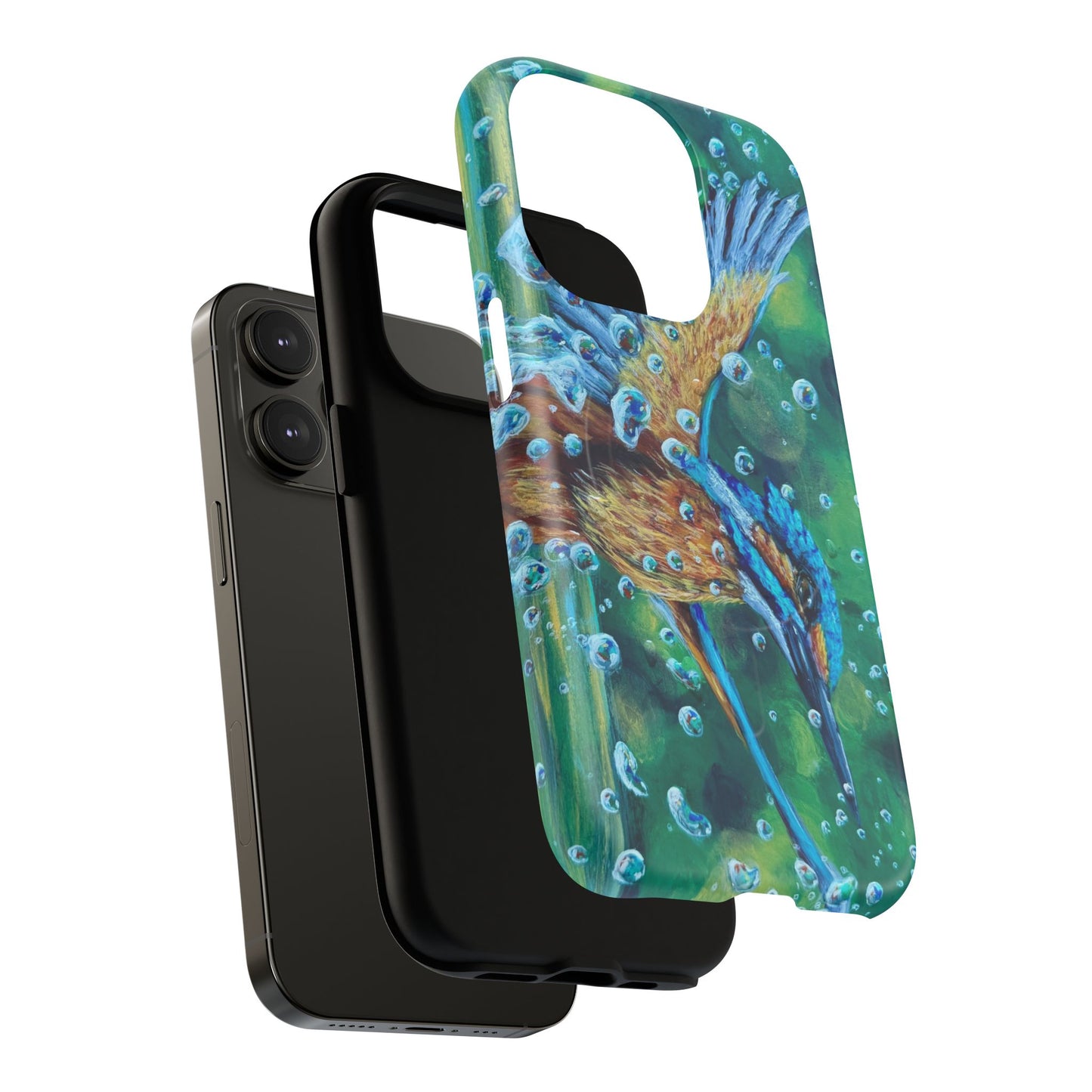 "Falling Up" Kingfisher iPhone Case Multiple Sizes — Tough Magnetic Protective iPhone Cover