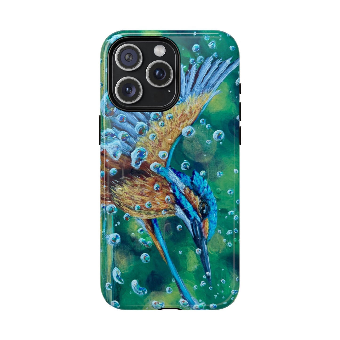 "Falling Up" Kingfisher iPhone Case Multiple Sizes — Tough Magnetic Protective iPhone Cover