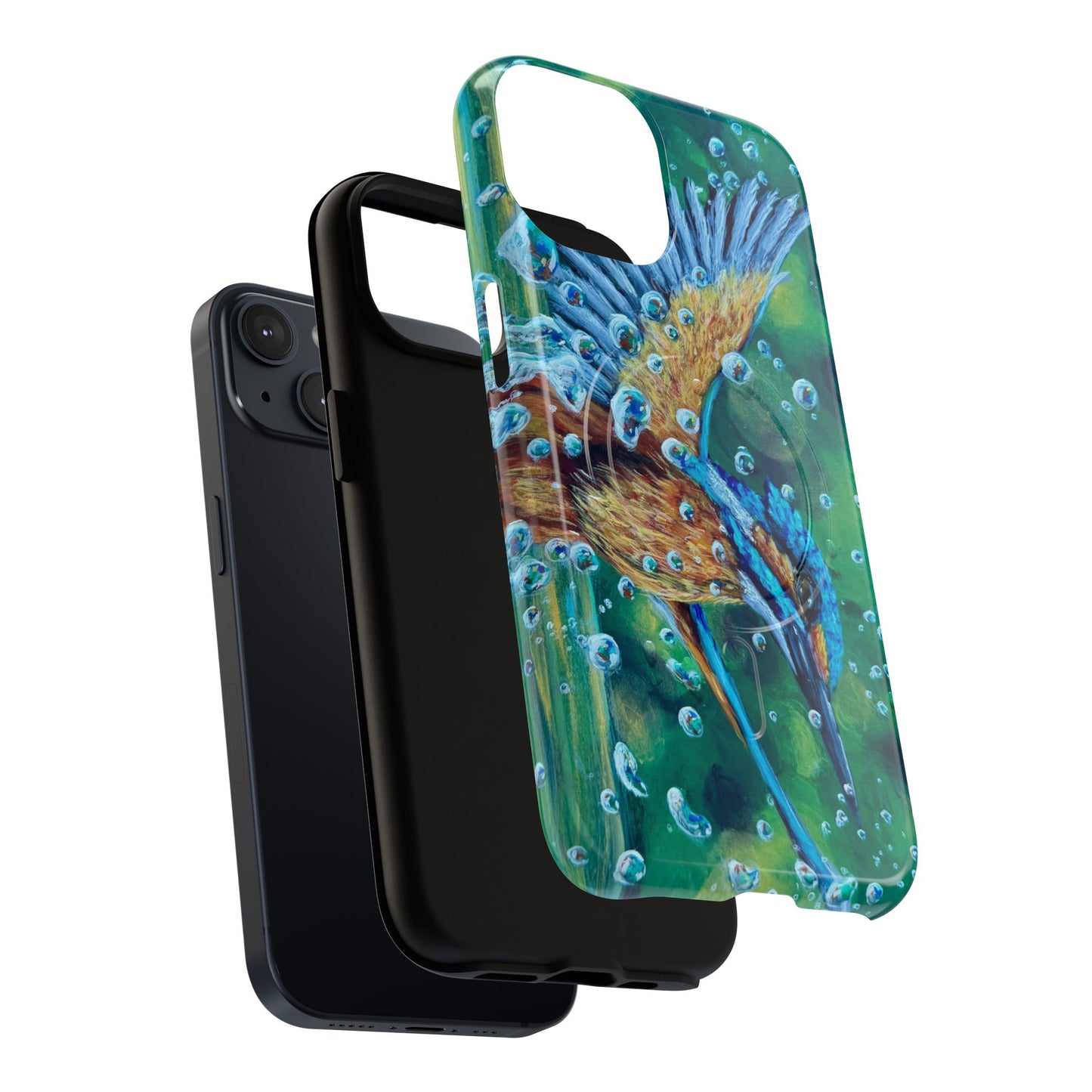 "Falling Up" Kingfisher iPhone Case Multiple Sizes — Tough Magnetic Protective iPhone Cover