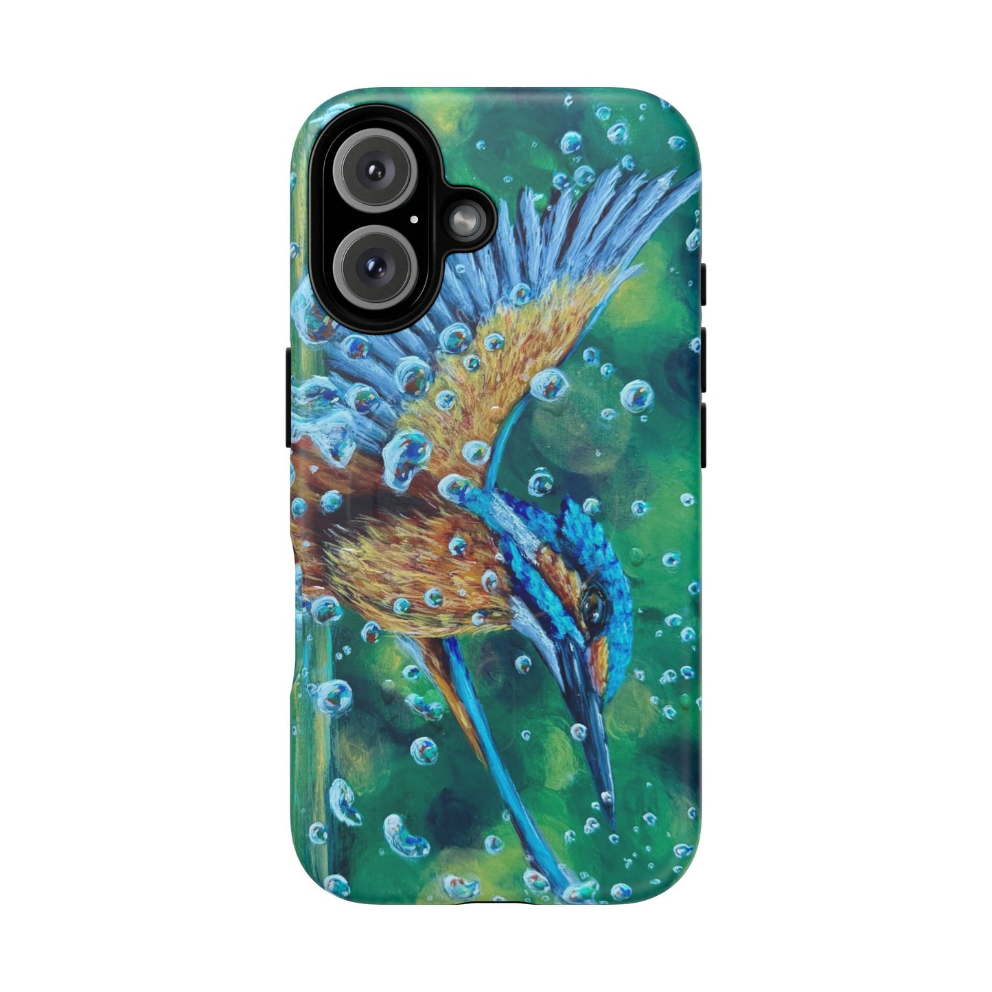 "Falling Up" Kingfisher iPhone Case Multiple Sizes — Tough Magnetic Protective iPhone Cover
