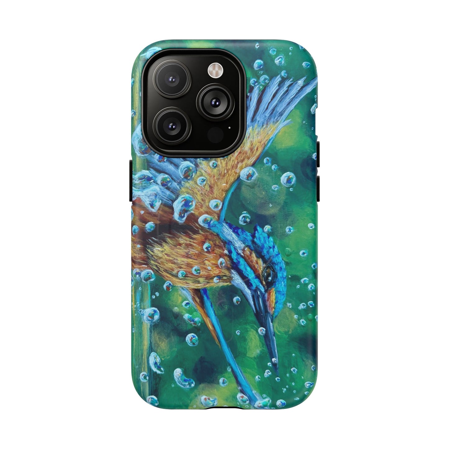 "Falling Up" Kingfisher iPhone Case Multiple Sizes — Tough Magnetic Protective iPhone Cover
