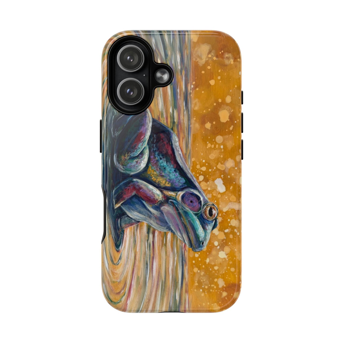"Make a Ripple" iPhone Case - Colorful Frog Art Magnetic Tough Case