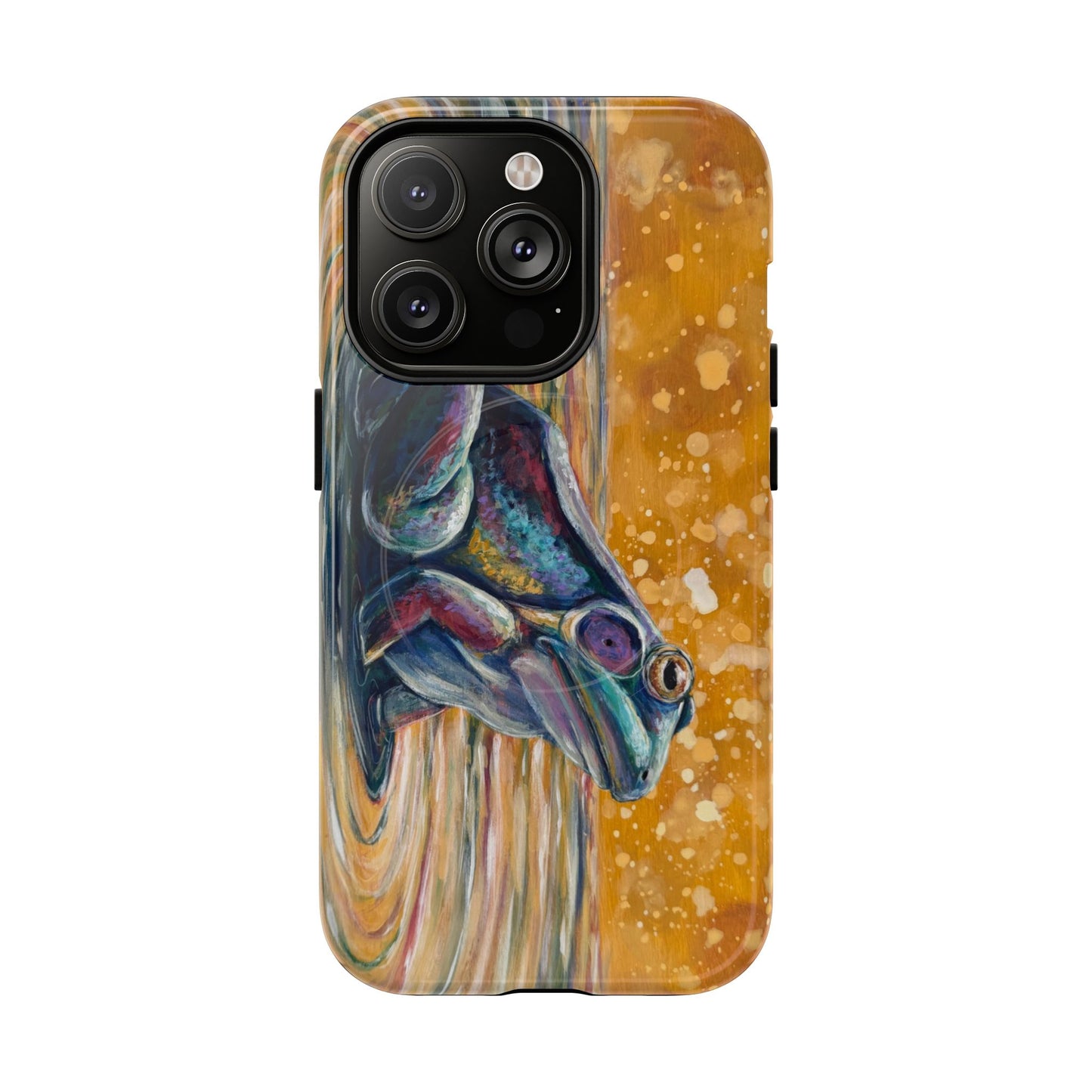 "Make a Ripple" iPhone Case - Colorful Frog Art Magnetic Tough Case