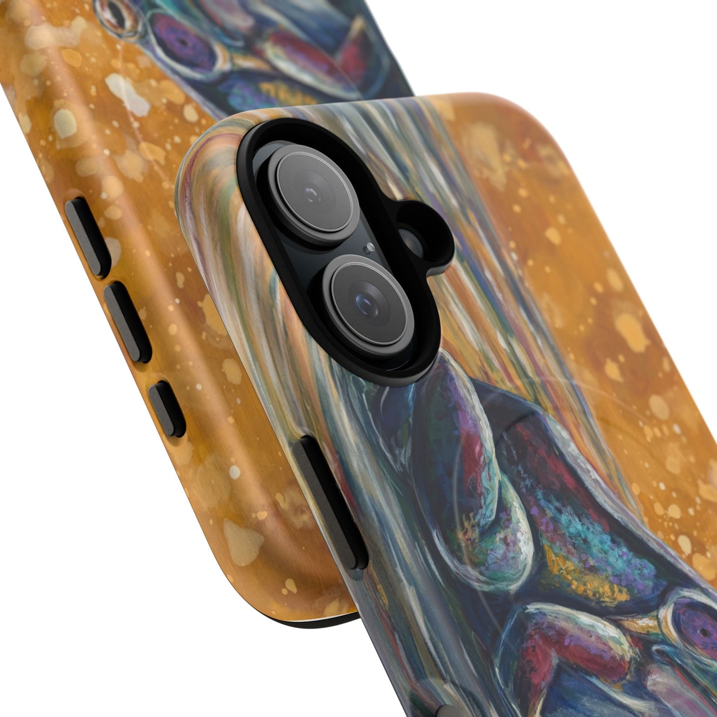 "Make a Ripple" iPhone Case - Colorful Frog Art Magnetic Tough Case